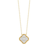 LADIES PENDANT 0.25CT ROUND/BAGUETTE DIAMOND 10K YELLOW GOLD