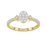 LADIES RING 0.33CT ROUND DIAMOND 10K YELLOW GOLD