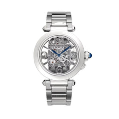 Cartier Pasha Skeleton 41mm Skeletonized Dial Stainless Steel Watch 4282