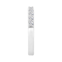 LADIES BAND 0.50CT ROUND DIAMOND 14K WHITE GOLD