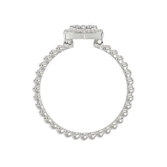 Ladies 0.10Ct Round Diamond Halo Heart Ring Sterling Silver Stylish Women�S Engagement & Promise Ring