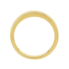 MEN'S RING 0.33CT ROUND DIAMOND 10K YELLOW GOLD
