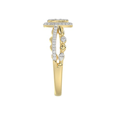 LADIES RING 0.25CT ROUND DIAMOND 10K YELLOW GOLD
