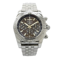 Breitling Airbourne 44mm Stainless Steel Black Dial Chronograph Watch AB0115