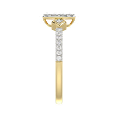 LADIES RING 0.33CT ROUND DIAMOND 10K YELLOW GOLD