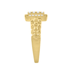 0.50Ct Round Diamond Men’S Ring In 10K Yellow Gold Luxury Men’S Jewelry