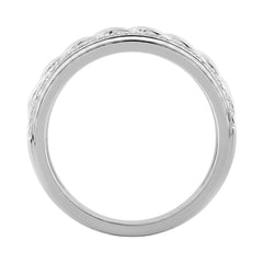 Elegant 0.20Ct Round Diamond Men’S Ring In Sterling Silver Classic Statement Jewelry For Men