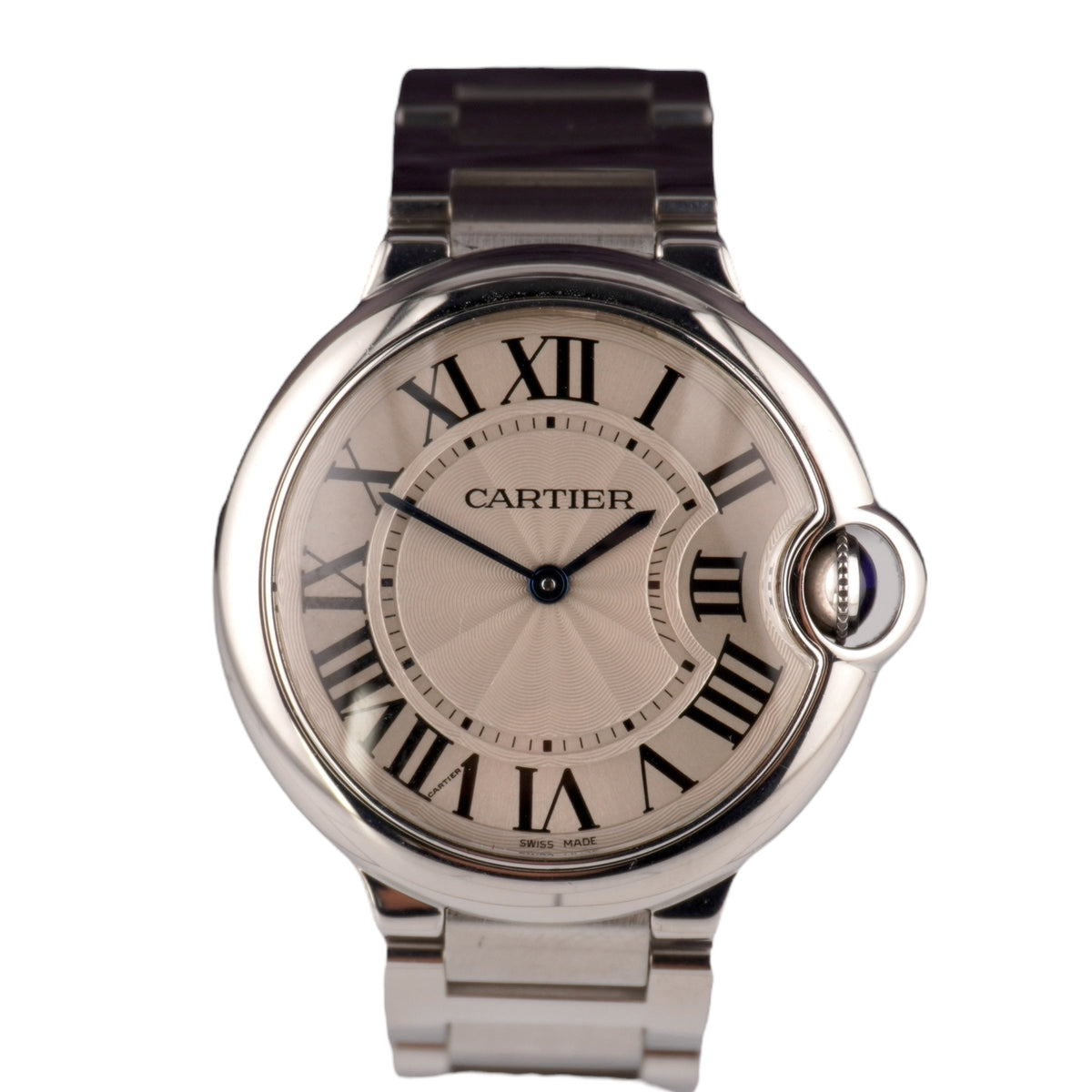Cartier Ballon Bleu 36mm Automatic Quartz Dial Mens Watch 3005